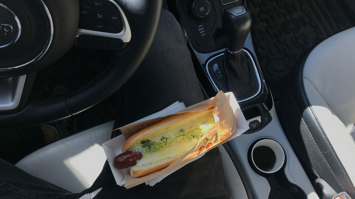 white plastic pack on car seat