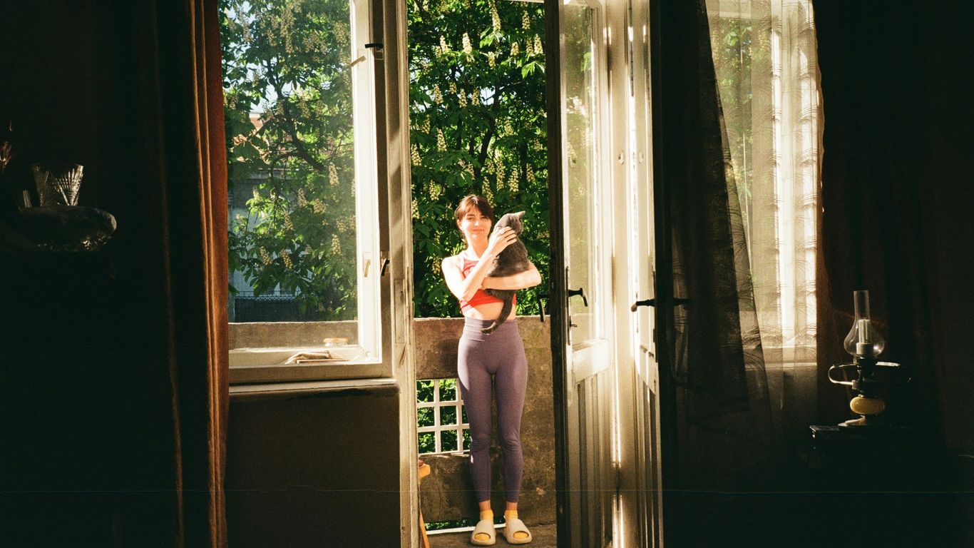 a person standing in a doorway