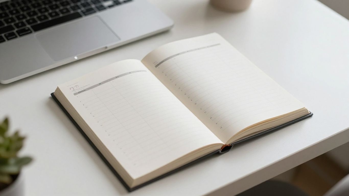 Calendar with empty spaces between appointments.