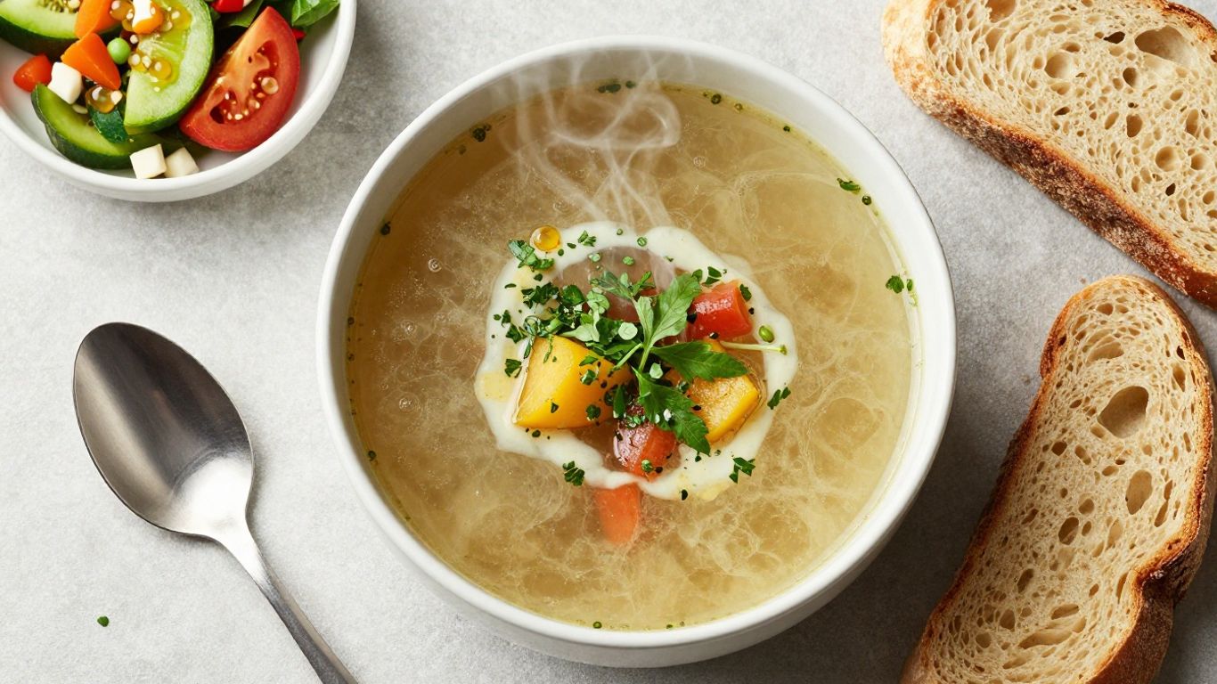 Healthy comfort food bowl and salad with fresh ingredients.