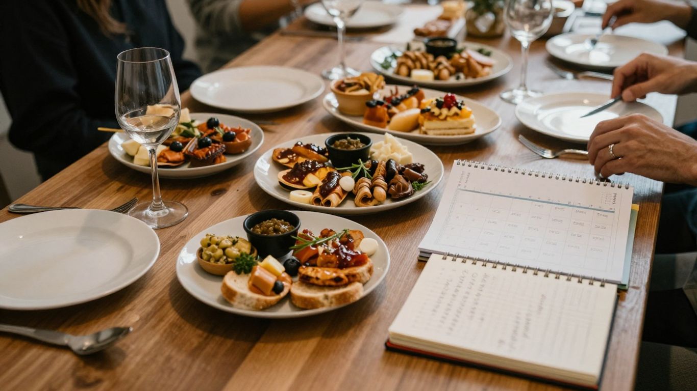 Stress-free hosting with organized menus and prep plans.